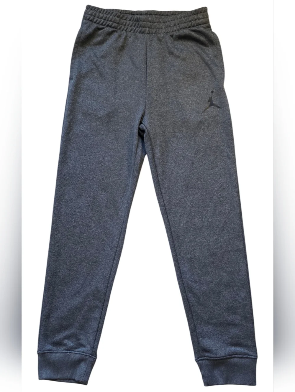 Jordan Boys Large 12 to 13 Dri Fit Charcoal Gray Jogger Sweatpants